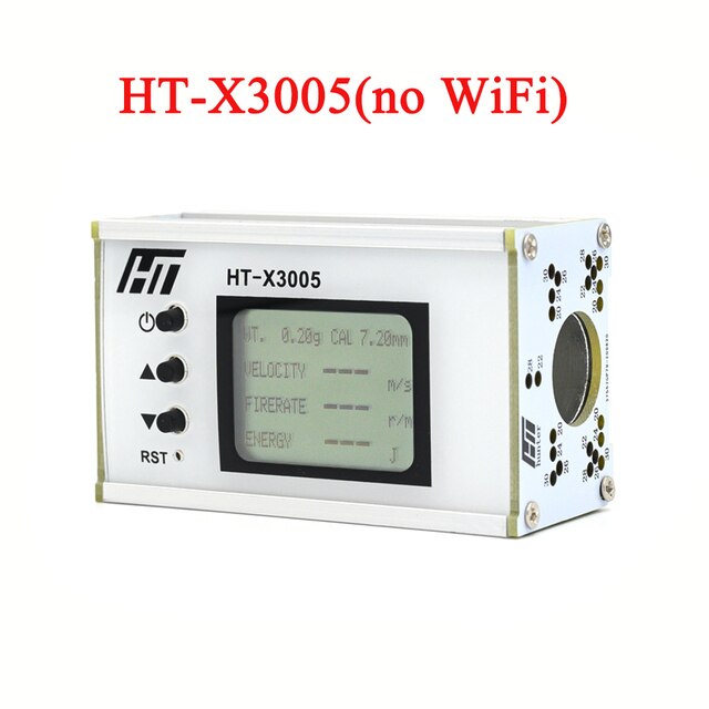 Instrumento de medición de velocidad para disparar, medidor de velocidad de bola, medición de energía, cronógrafo, probador de velocidad de bala: X3005(no WiFi)