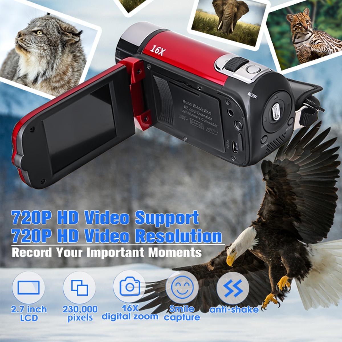 1080P HD Digital Camera Portable Videocamcoder Videocam DV for Home Use Travel Video Camcoder 270 Degrees Rotatable Screen