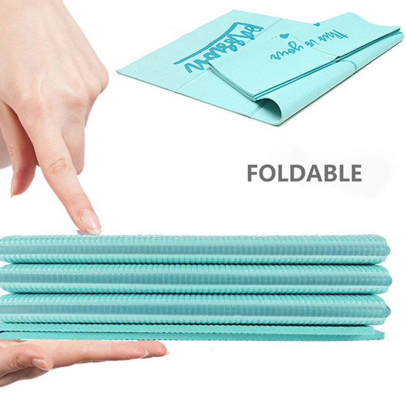 1730*610*6 millimetri pieghevole yoga mat con anti-slip tappeto per linea di posizionamento, adatto per i principianti ambiente ginnastica mat