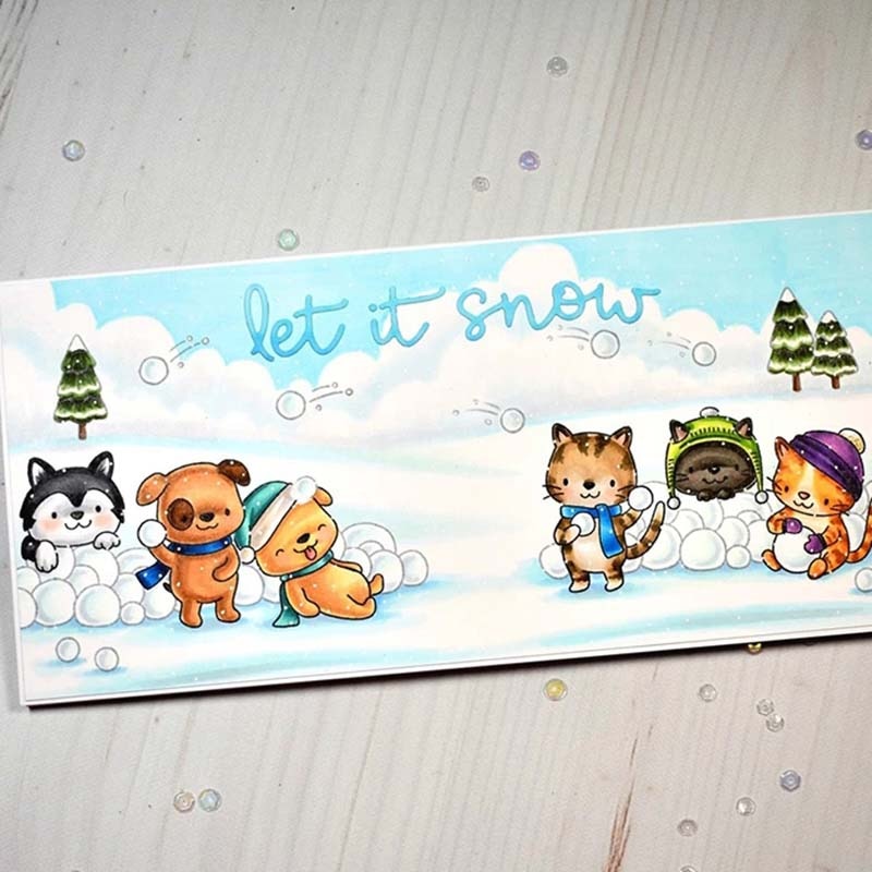 Zima zwierząt przezroczysty silikon matryce robić cięcia metalu i wyczyść pieczęć pieczęć robić album na zdjęcia DIY robić scrapbookingu dekoracyjne