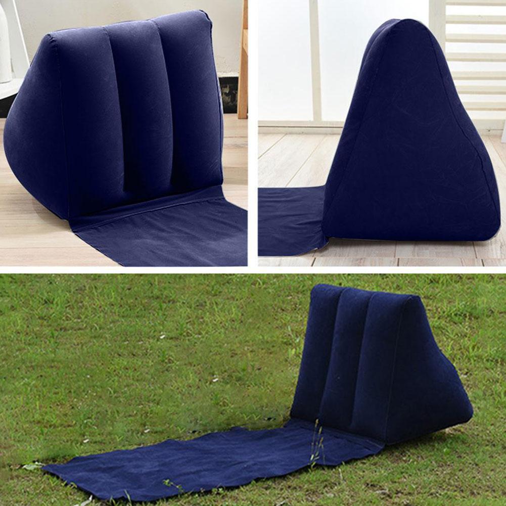 Tapis de Camping gonflable en Pvc, Long tapis de plage pliable, Support souple, Triangle, corps de plage, matelas gonflable, coussin de taille W7C7