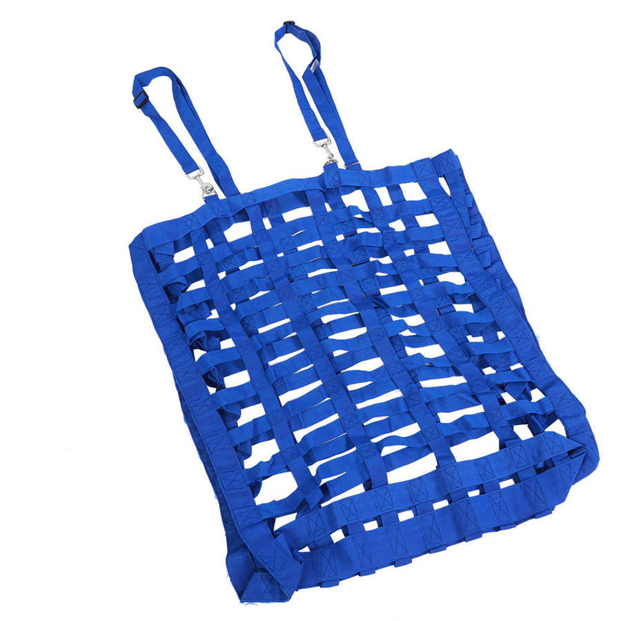 Hooi Netto Zak Slow Feed Zak Singels Blauw Strozak Voor Paard Feeder Volledige Dag Voeden Grote Feeder Zak Met kleine Gaten