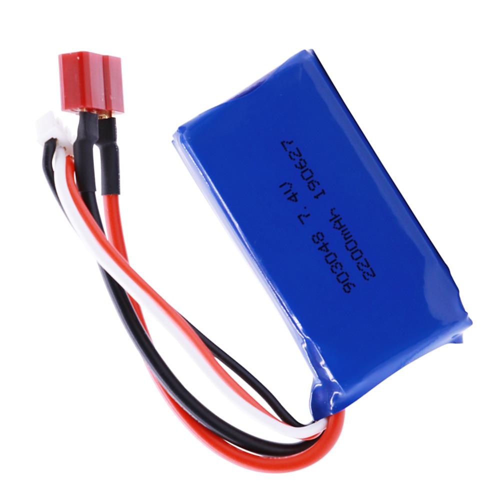 7.4V 2200mAh 903048 2S Lipo Batterie Pour WLtoys A959-B A969-B A979-B K929-B jouets RC Camion Voiture hélicoptère accessoires de bateaux