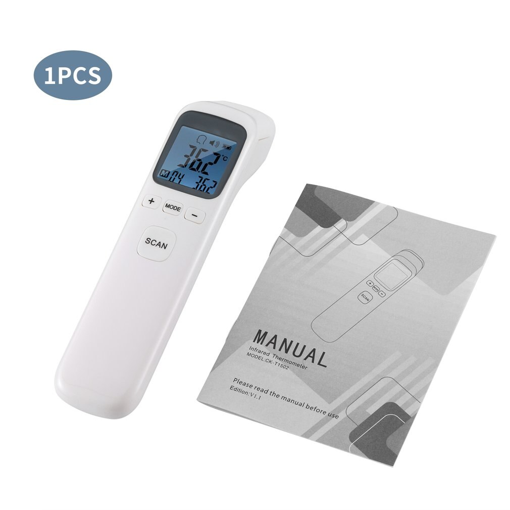 Lcd Backlight Digitale Thermometer Voorhoofd Non-contact Termometro Volwassen Lichaam Koorts Ir Kinderen Thermometer