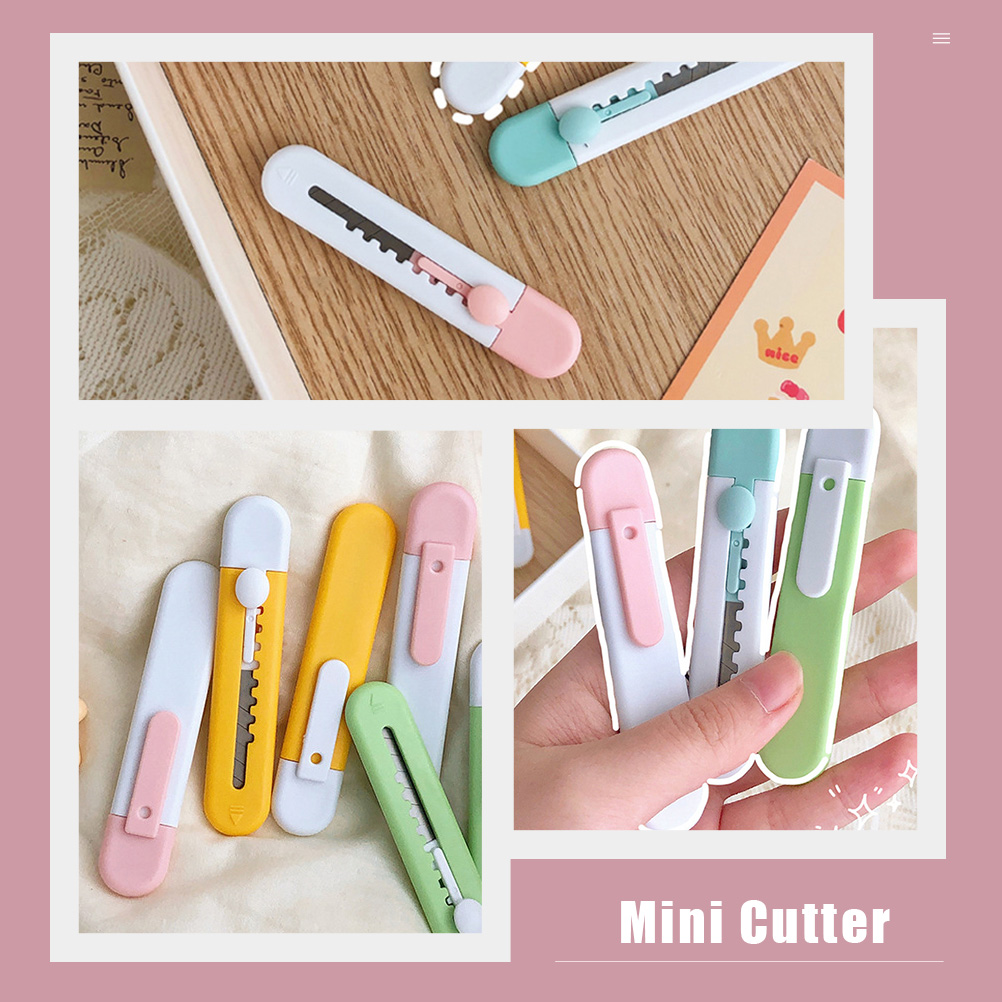 5Pcs Multi-function Mini Cutters Retractable Box Openers Portable Craft Cutters Cutting Supply
