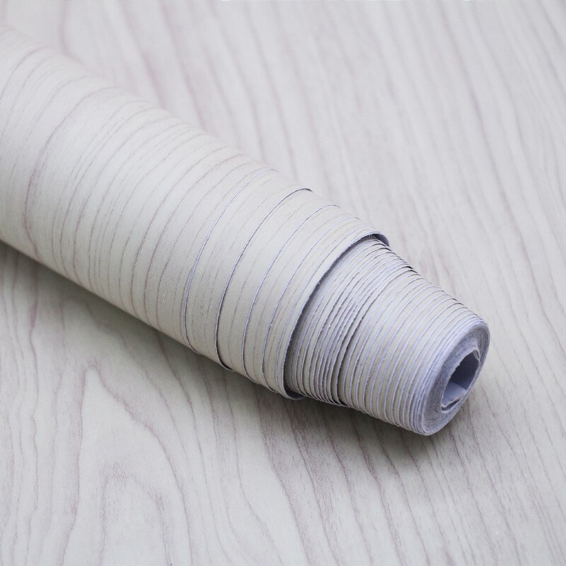 Self-adhesive wallpaper wood grain pvc waterproof decorative film from wardrobe furniture renovation stickers papel tapiz: BZ08-8 / 1mx45cm