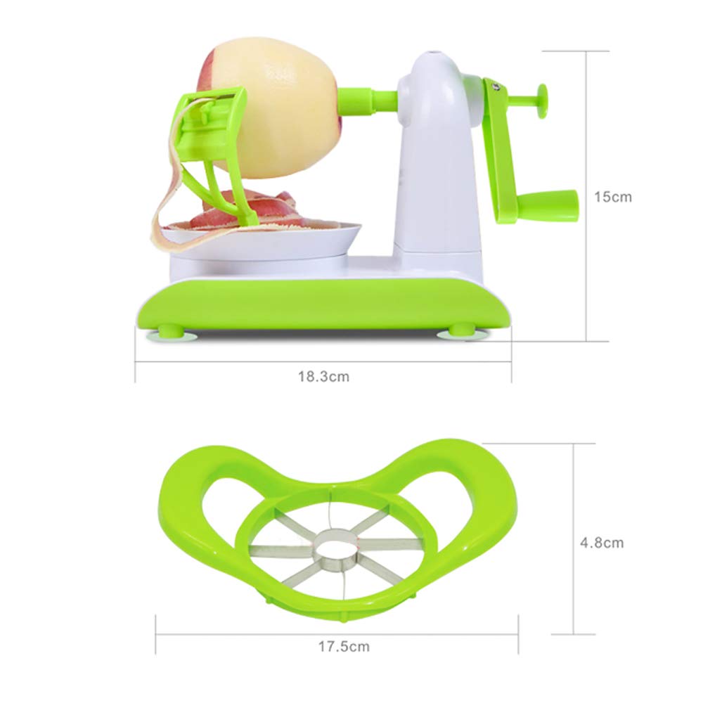 Pelador Manual multifunción de fruta y manzana, máquina peladora de pera de acero inoxidable, herramienta Manual de cocina para pelar frutas y verduras