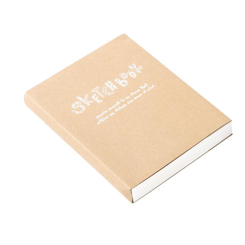 A5 B5 16K Blank Kraft Paper Sketchbook Student Painting Book Art Painting Paper Teacher Office Student Stationery: 19x25.5x2.5cm / A
