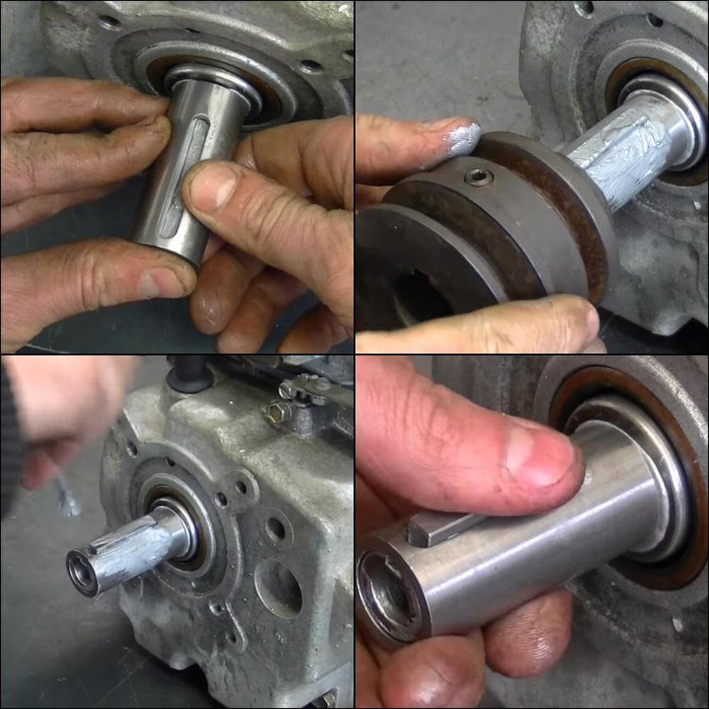 3/4 "  to 1 " gasmotorpoelie krukasbusadapter poelieboring reductiebus schijf & sleutel roofdier met stapsleutel