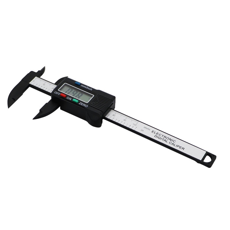 SHAHE-calibrador Vernier Digital de plástico, herramientas de medición de 0-100mm, micrómetro, calibrador Vernier de 100mm,