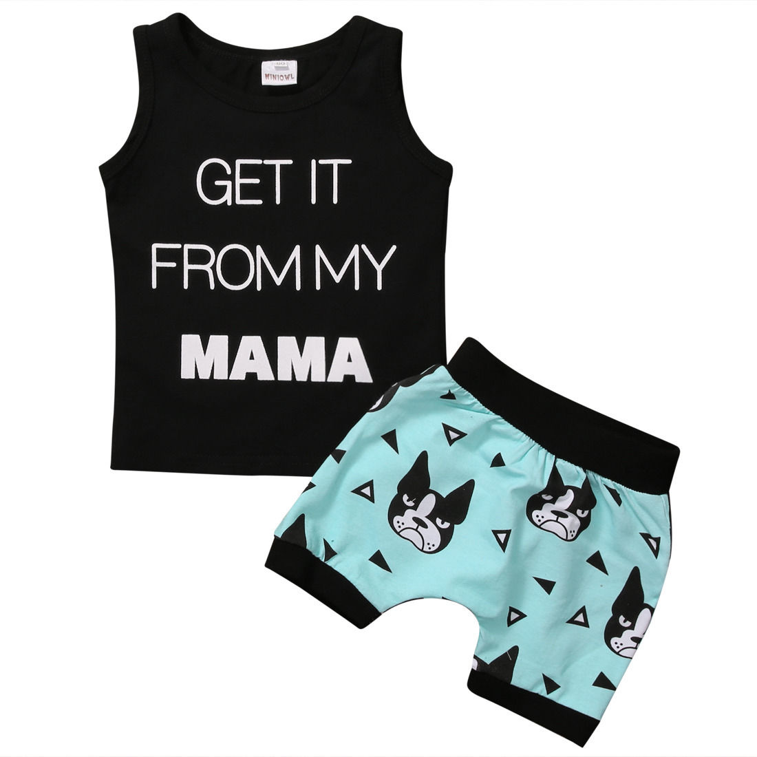 2 Stücke Sommer Cartoon Hund Kinder Baby Jungen Kleinkind T-shirt Weste Tops + Casual Hosen Kleider Outfits Set