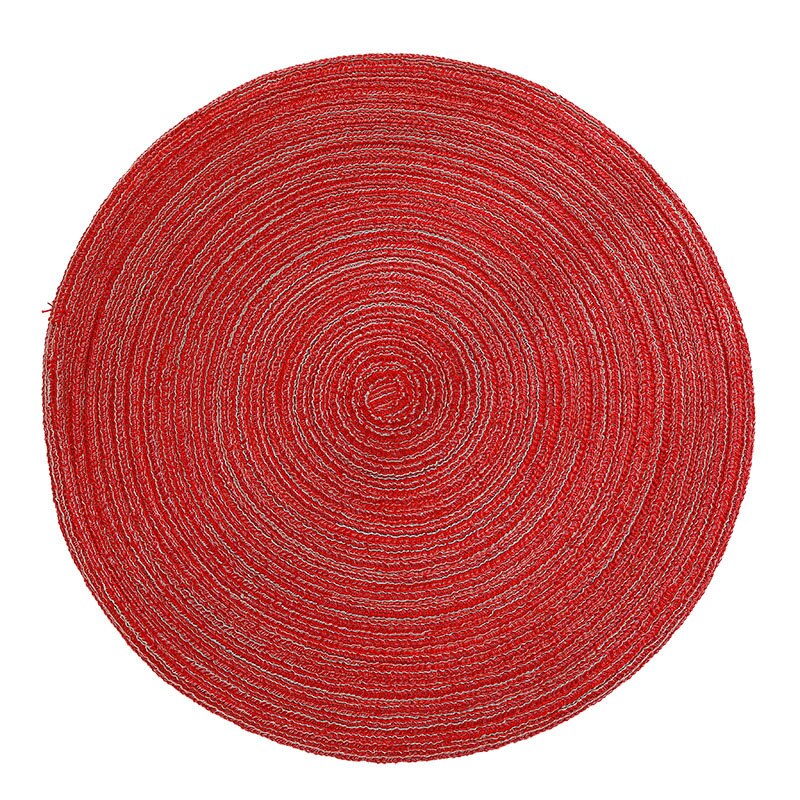 Rundbord ramie individule pad solid placemats linne halkfri matta underlägg kök tillbehör coasterhome dekoration