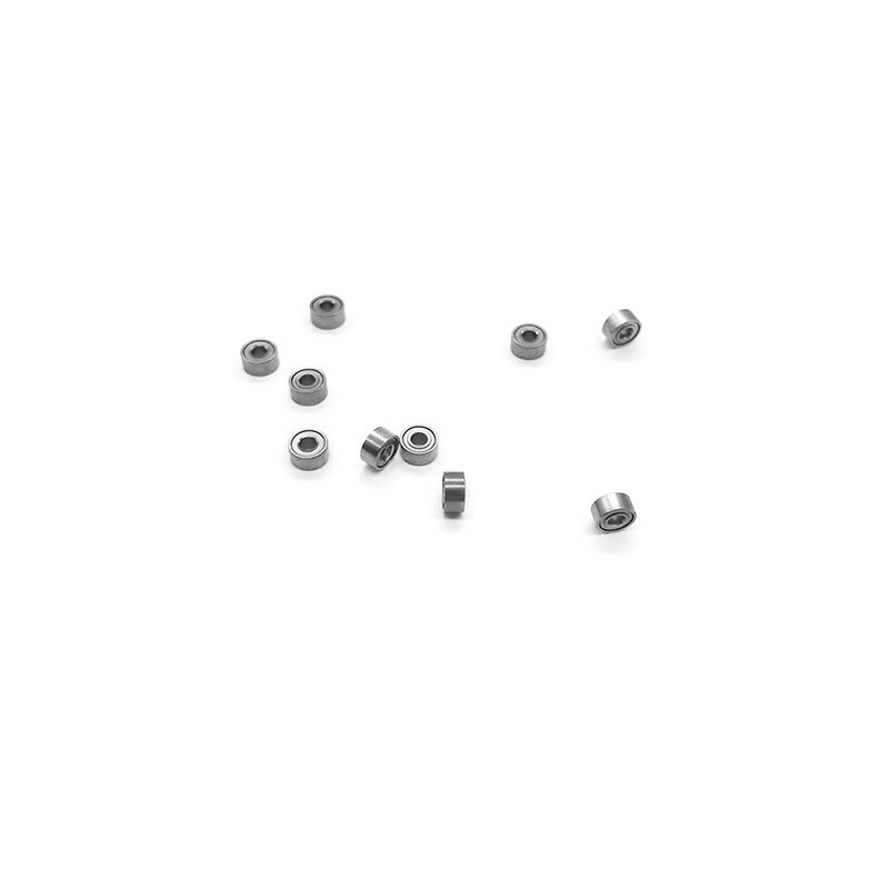10 stks/partij MR63ZZ Miniatuur Kogellagers 3*6*2.5mm Kleine Dubbele Afgeschermde Miniatuur Metal Staal Lager Mini staal Rollager