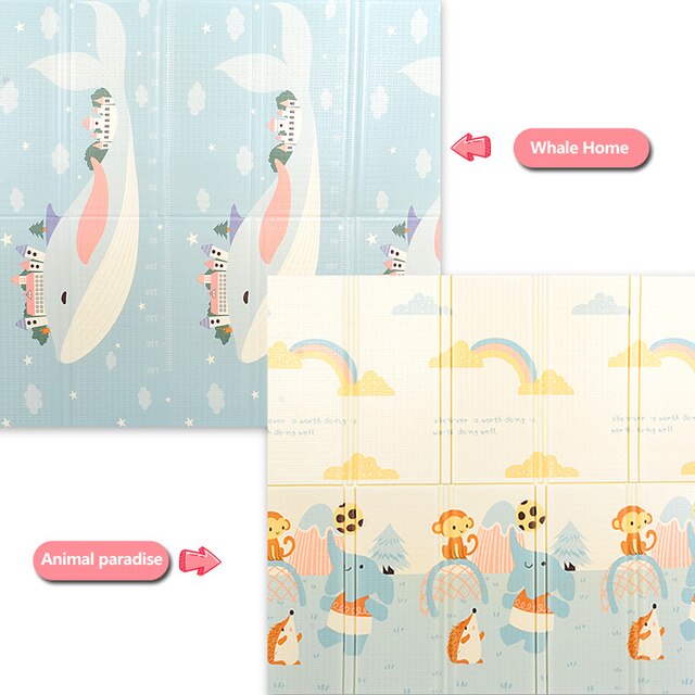 Orzbow – tapis de jeu pliant pour bébé, tapis épais pour activités de Surface, jouets éducatifs pour enfants à partir de 0: A32025 / 2M-1.8M