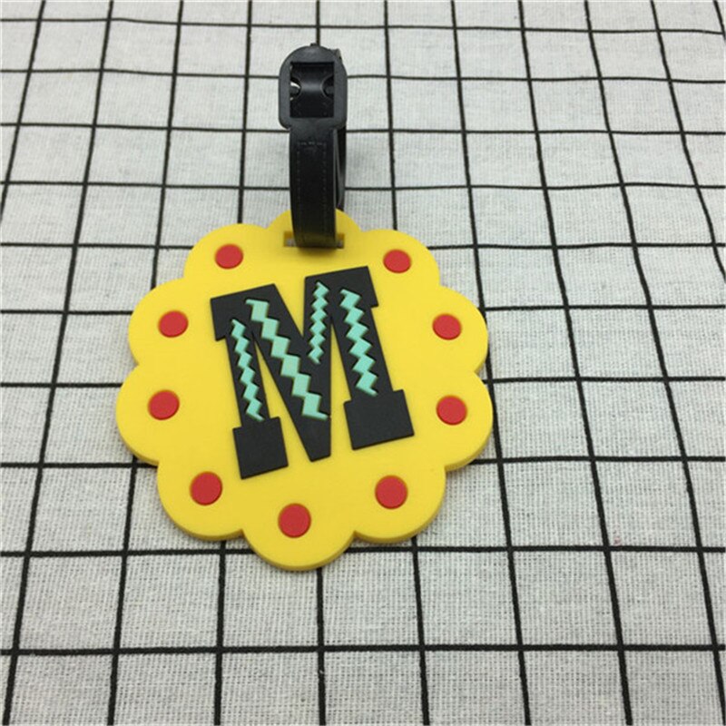 Carta creativa accesorios de viaje Etiqueta de equipaje de dibujos animados de Gel de sílice maleta ID dirección titular de equipaje de embarque etiquetas portátiles Labe