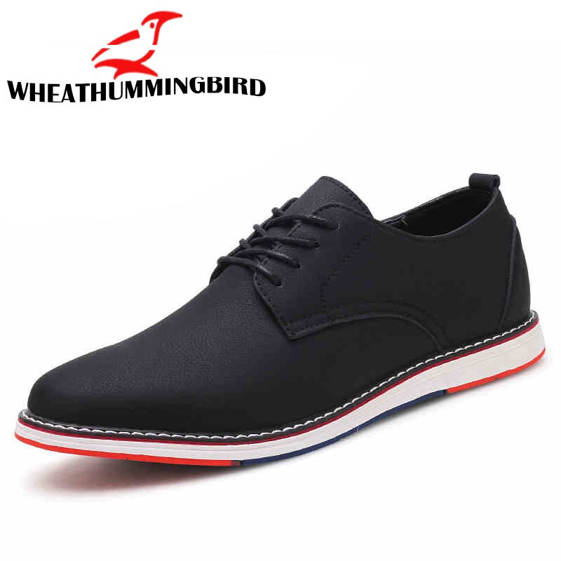 Homme mocassins baskets tout noir chaussures plates robe en cuir décontracté faible lacets Oxfords formel chaussures LK-99