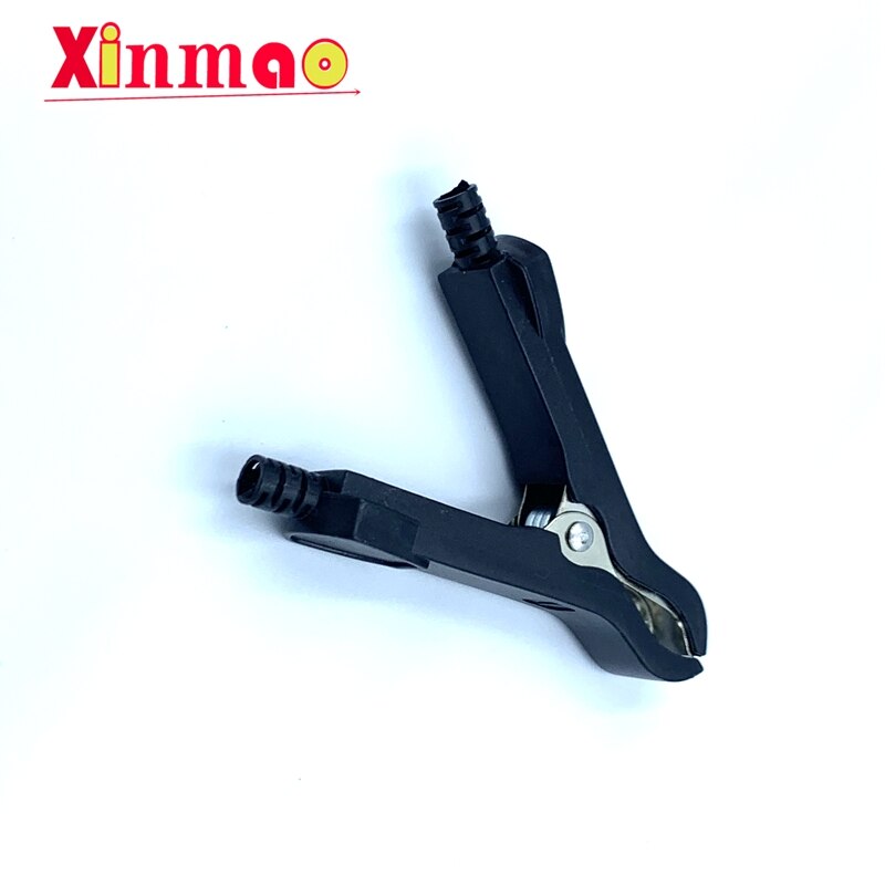 2PCS 50A fully closed alligator clip with fuse electrical test clamp full sheath battery clamp environmental plastic clip