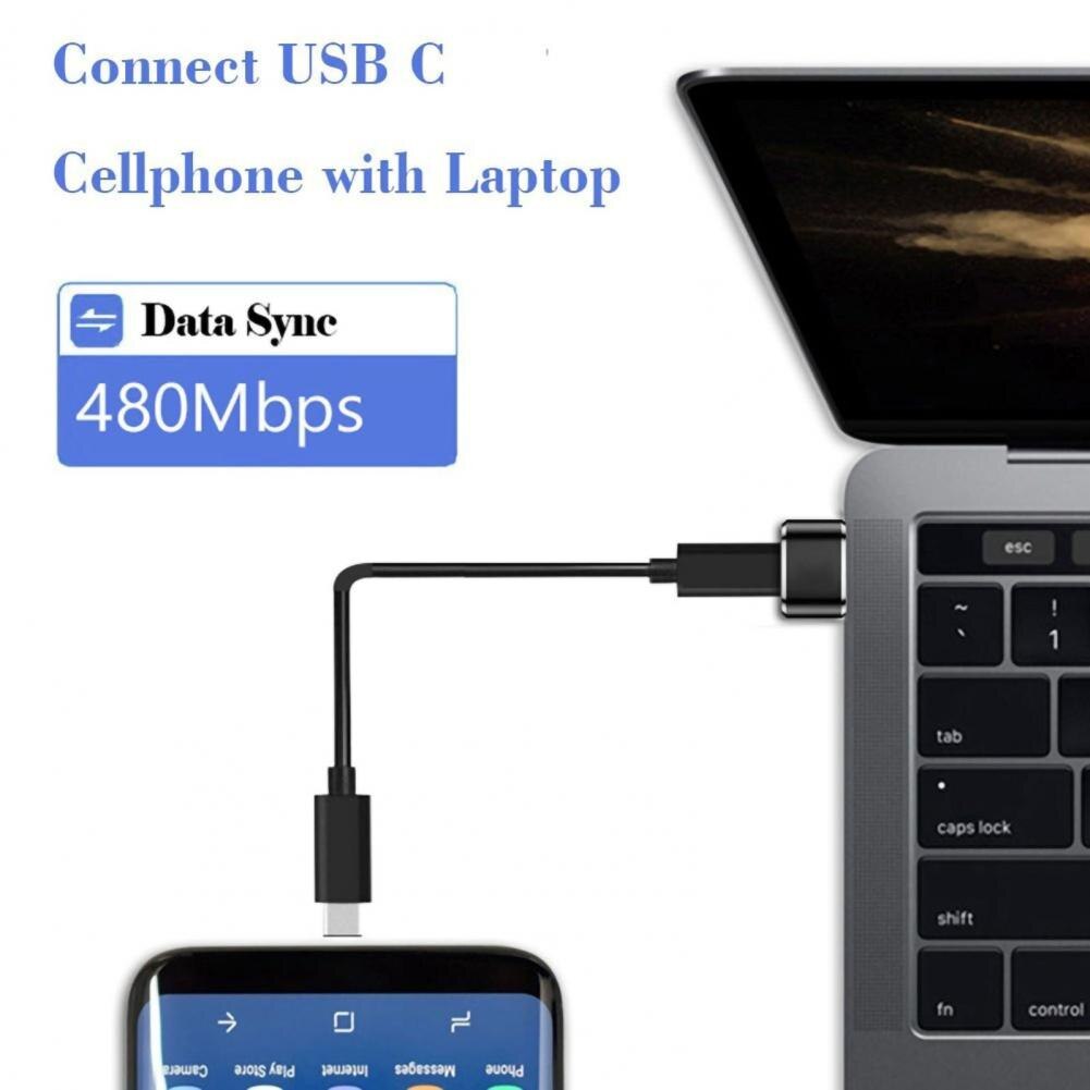 Adapter Ladung Daten Transfer Konverter f Metall Bluelans Typ C zu USB Hafen Legierung Weiblichen zu Männlichen