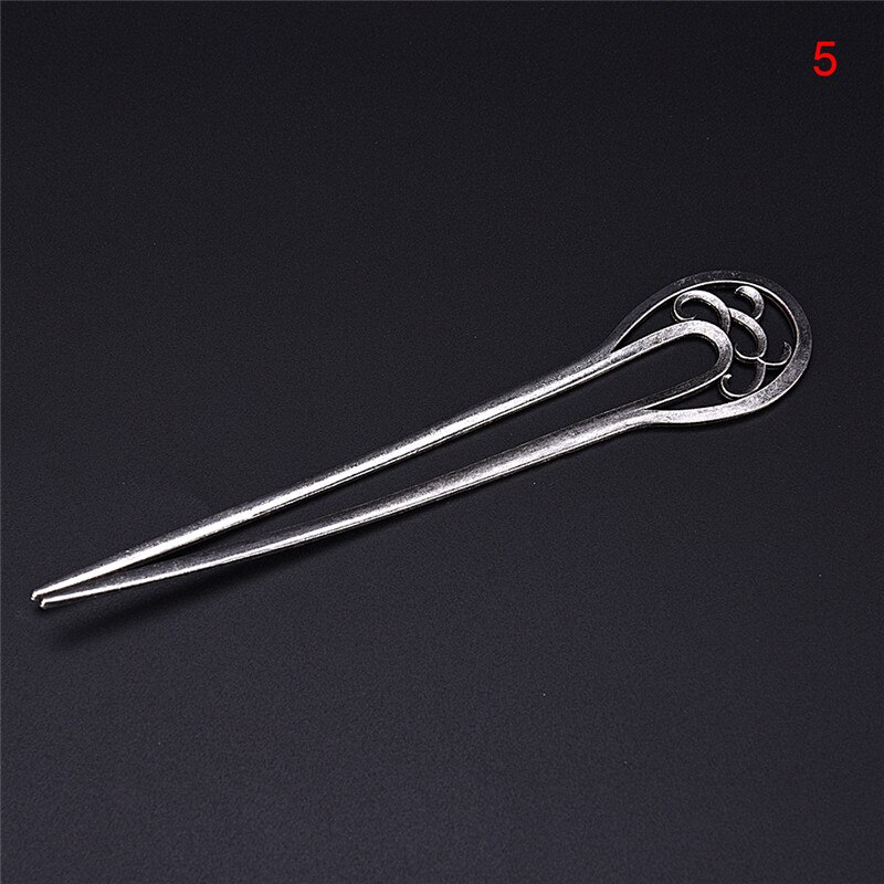 1 Uds horquilla de estilo antiguo Vintage plata Natural horquilla para el pelo horquillas para mujer horquilla japonesa madera vara para cabello China: 5