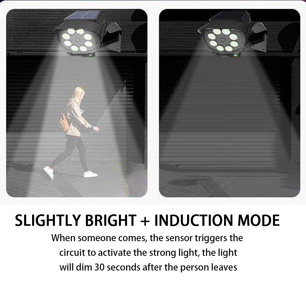 Solar Lights Outdoor Solar Motion Sensor Light Garden Wall COB77 Lamp For Front Door Yard Garage Smart Remote Control Lamp