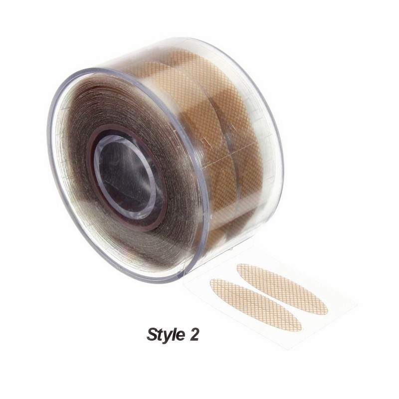 600 pz Strisce per Sollevamento Occhi Doppia Palpebra Nastro Trasparente Grigio Palpebra Striscia Occhi Grandi Invisibile Doppia Piega Palpebra Adesivo Strumenti di Trucco: Ottone spazzolato