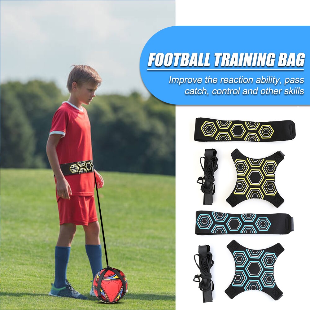 Kids Football Training Sports Assistance Adjustable Football Trainer Ball Practice Belt Training Equipment Kick