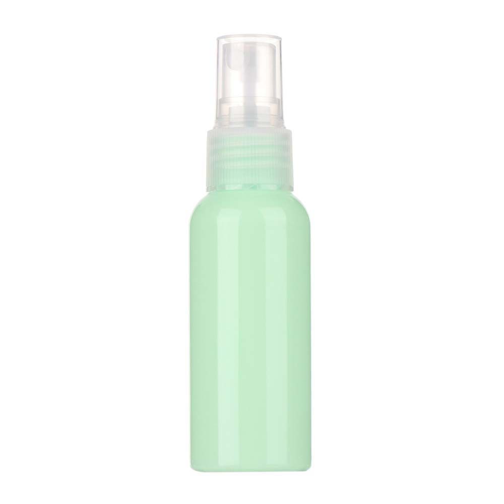 1 Pc 50ml Candy Color Spray Bottle Portable Travel Refillable Bottles Fine Mist Spray Bottle Cosmetic Container: green