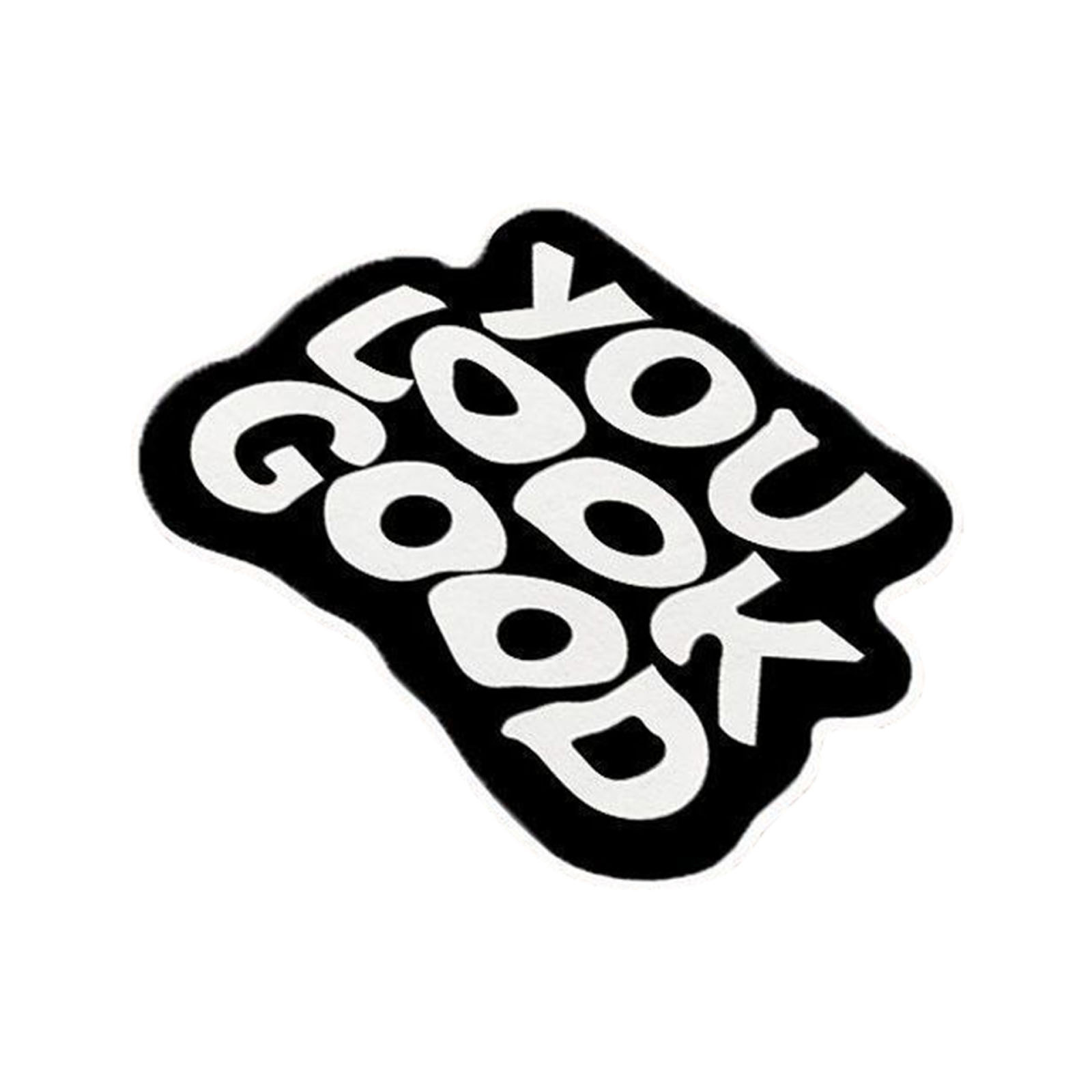 You Look Good Bath Mat Anti-Slip Bath Mat Bathroom Rug Absorbent Bath Mat English Letter Bathroom Mat 54*64CM