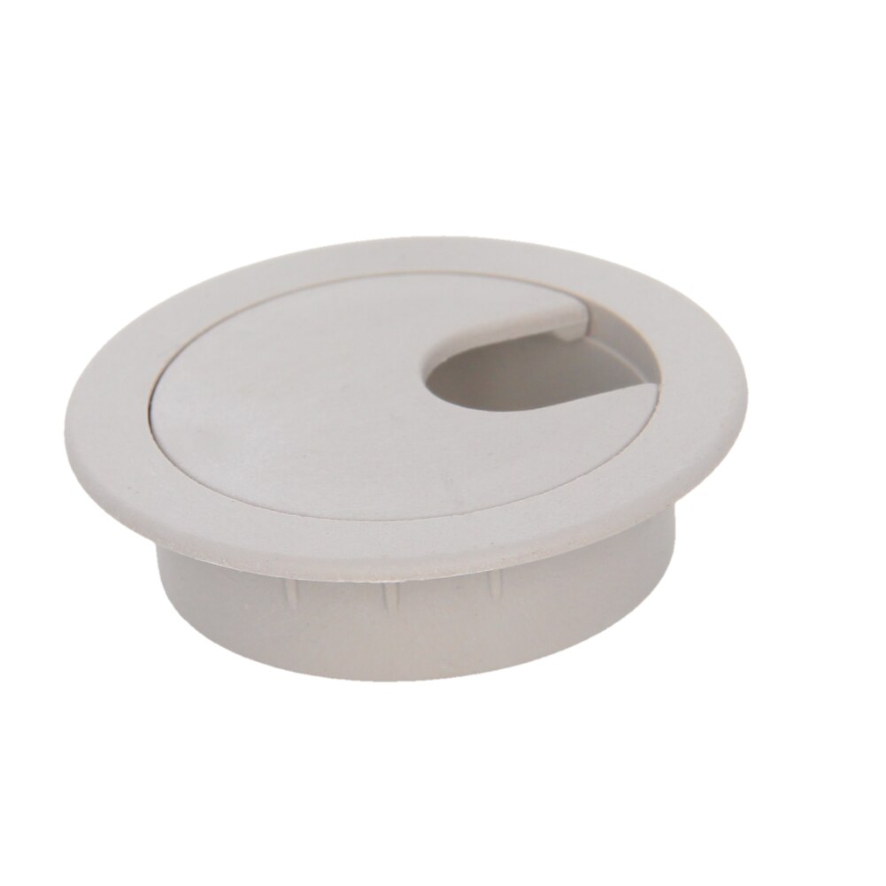 MroMax Desk Threading Box Plastic Cover Rod Diameter 35mm Black/Gray 35mm Hardware Office Appliances 5/15/30pcs