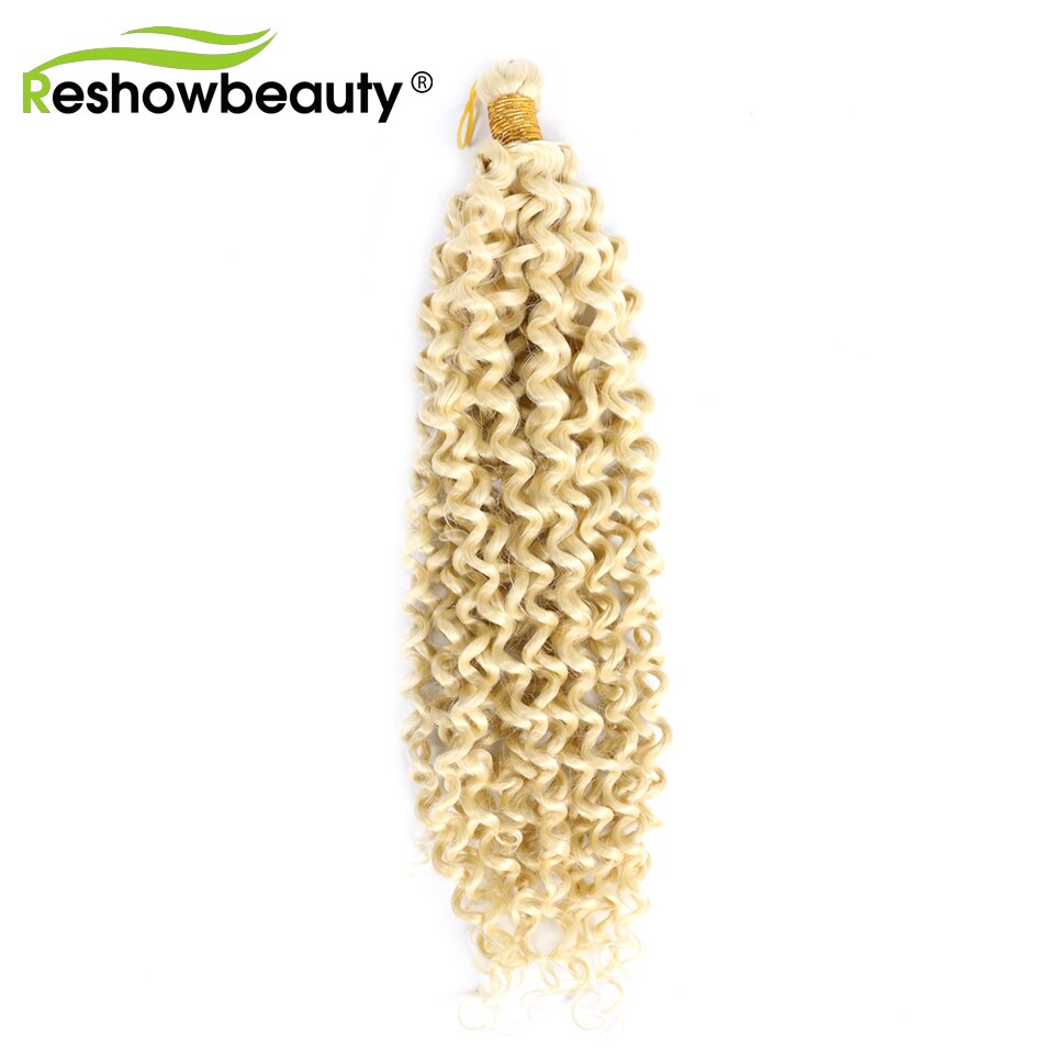 Hair Extension Water Wave Hair Bulk 14 inch 100g/piece Crochet Synthetic Braiding Hair Crochet Braids Hair Reshowbeauty