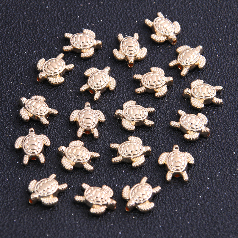 10 Pcs 12*13 Mm Twee Kleur Schildpad Bead Spacer Bead Bedels Voor Diy Kralen Armbanden Sieraden Handgemaakte maken