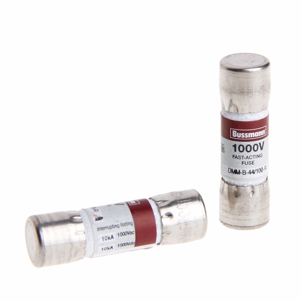 2PC DMM-B-44/100 10x35MM 44MA 1000VAC/DC Buss Fuse For Fluke Multimeter BUSSMANN