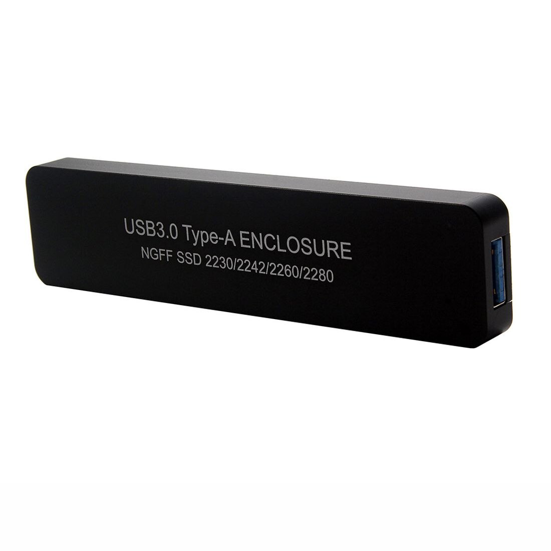 Usb 3.0 hdd kotelo tyyppi a - m .2 sata ssd ulkoinen kotelo venytetty pistoke ngff:lle  m2 2230 2242 2260 2280 laatikko kiintolevysovitin: Musta