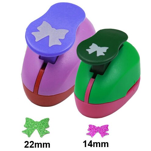 Christmas Snow Punch Craft 2pcs Snowflake (1pc 5/8&quot; and 1pc 1&quot;) hole punch set Scrapbook Paper Puncher Children&#39;s diy: Bowknot