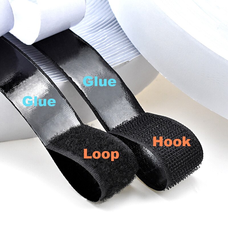 8 meters*2 nylon velcros self adhesive fastener tape sewing magic loop hook sticker strip clothing stick tape velcroing strap