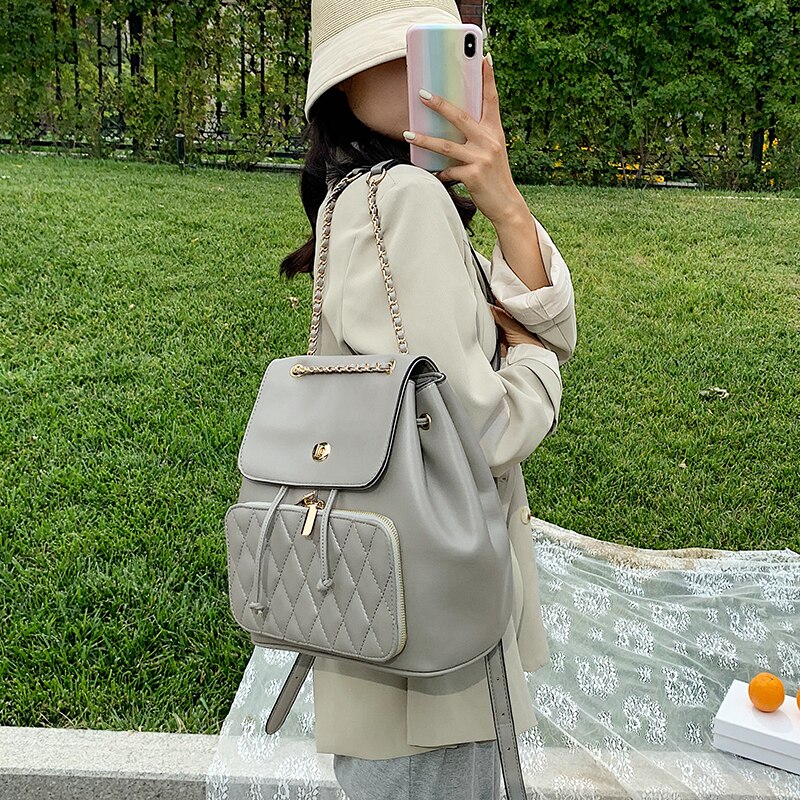 Mode Vrouwen Rugzak Tas Pu Leer Vrouwen Rugzak Ontwerpers Voor Tiener Meisje Reizen Boeken Rugzak