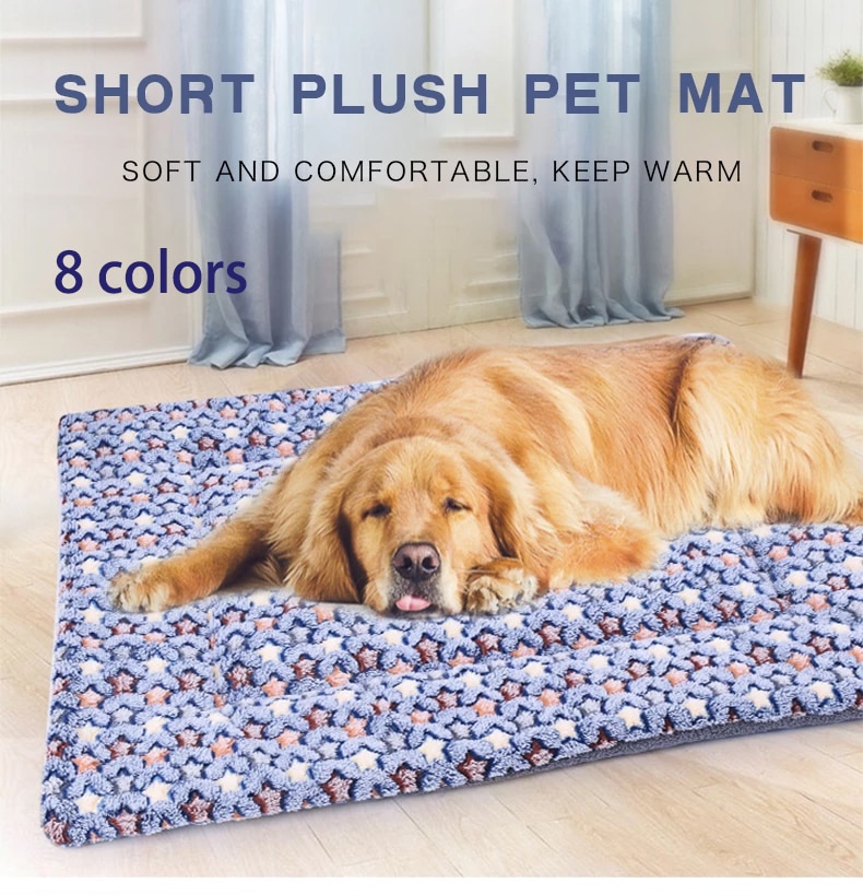 Colchoneta para perro suave y cálida, manta de franela, sofá para cama de perros y gatos, cojín para mascotas, funda para dormir para perros pequeños, almohadilla para gatos, accesorios para mascotas