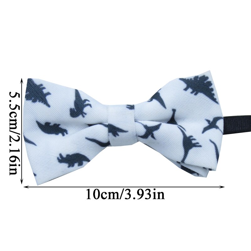 Børn dreng klassisk butterfly snøre sommerfugl dinosaur bowtie lille dinosaur print bryllupsfest kid slips