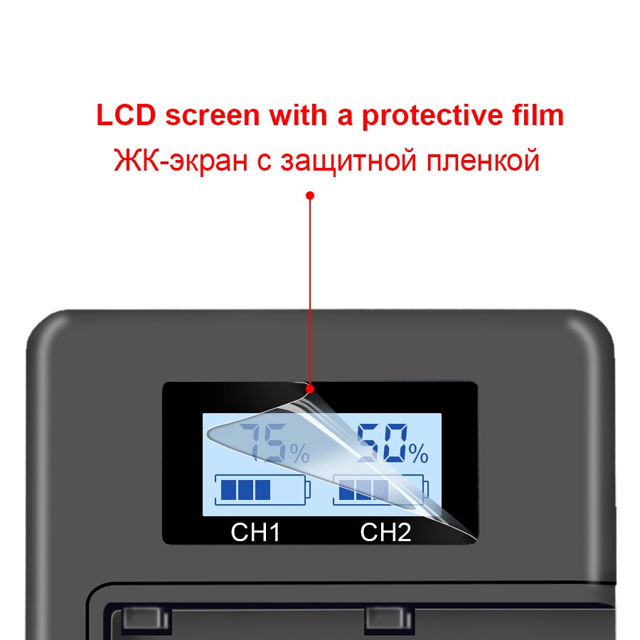 1800mAh LPE5 LP E5 LP-E5 Battery + LCD Dual USB Charger For Canon 450D 500D 1000D KISS X2 X3 F Rebel XS XSi T1i