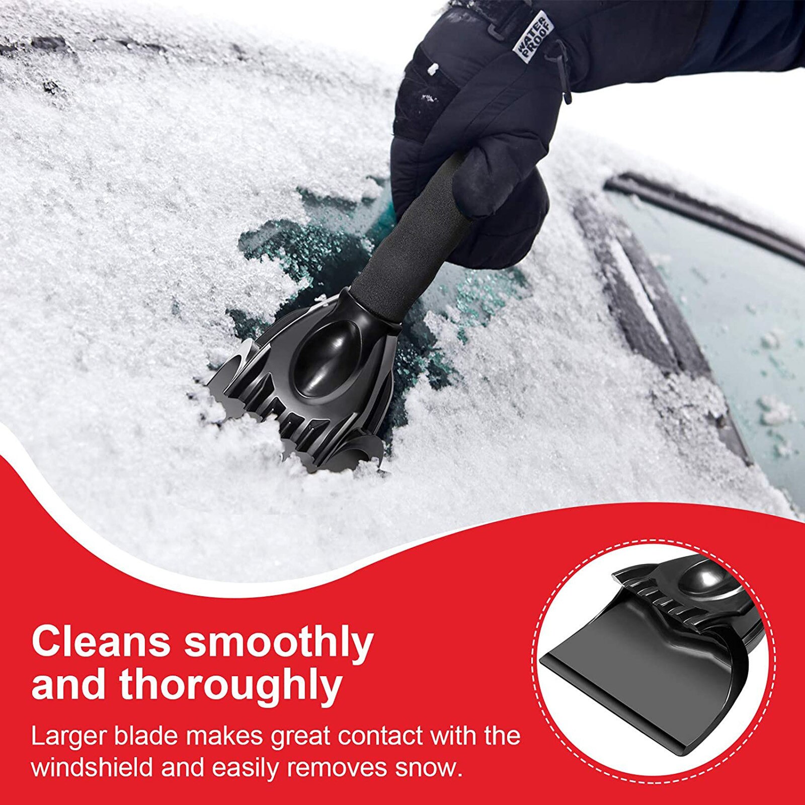 Pelle pare-brise glace neige grattoir dégivreur nettoyage dégivrage outil gpare-brise déneigement grattoir glace pelle Auto voiture outils