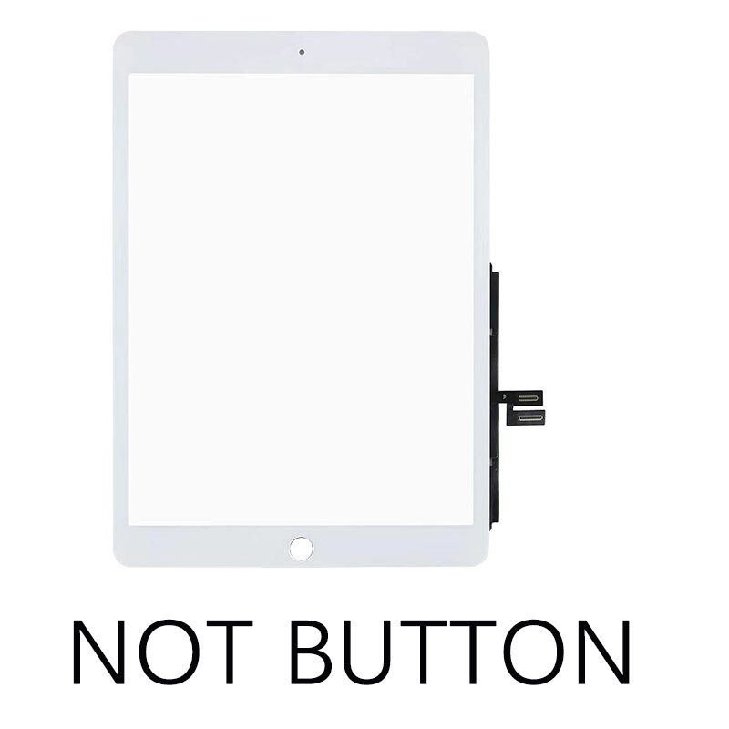 För ipad 7 7th gen 10.2 a2197 a2198 a2200 lcd yttre pekskärm digitaliserare frontglas display byte av pekpanel: Prisvärd vit