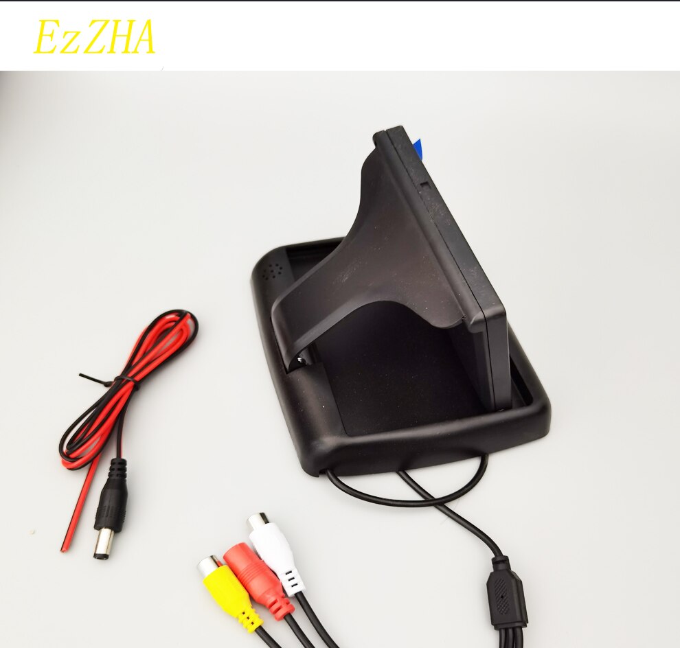 Car Monitor 4.3 inch Foldable TFT LCD Display Rear View Reversing Camera Mirror Parking Assistance Rearview Monitors NTSC PAL