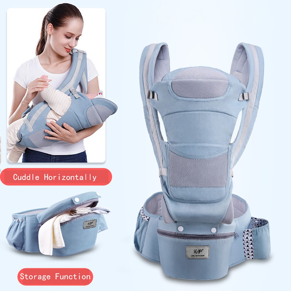 Baby Carrier Ergonomic Baby Carrier Soft Breathable Adjustable Multi-Function Ergonomic Carrier 0-48 months: EM0410