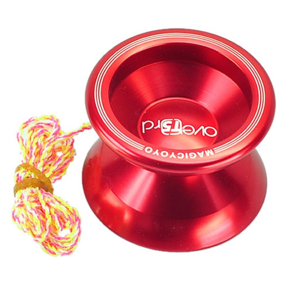 Yoyo Bal Red Magic YoYo T6 Rainbow Aluminium Professionele Jojo Speelgoed: Rood