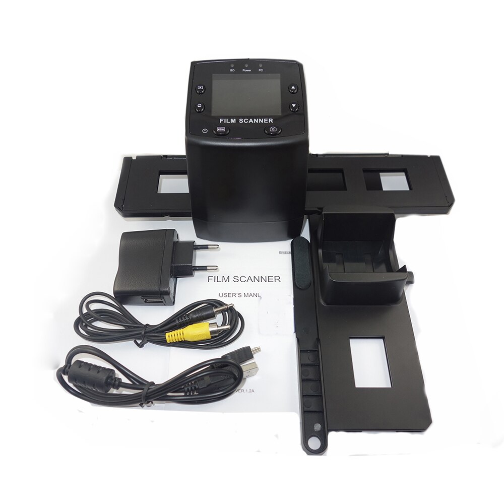 Ec018 mini digital 35mm 135mm negativ slide film scanner converter foto digital billedfremviser 2.36 "lcd film scanner