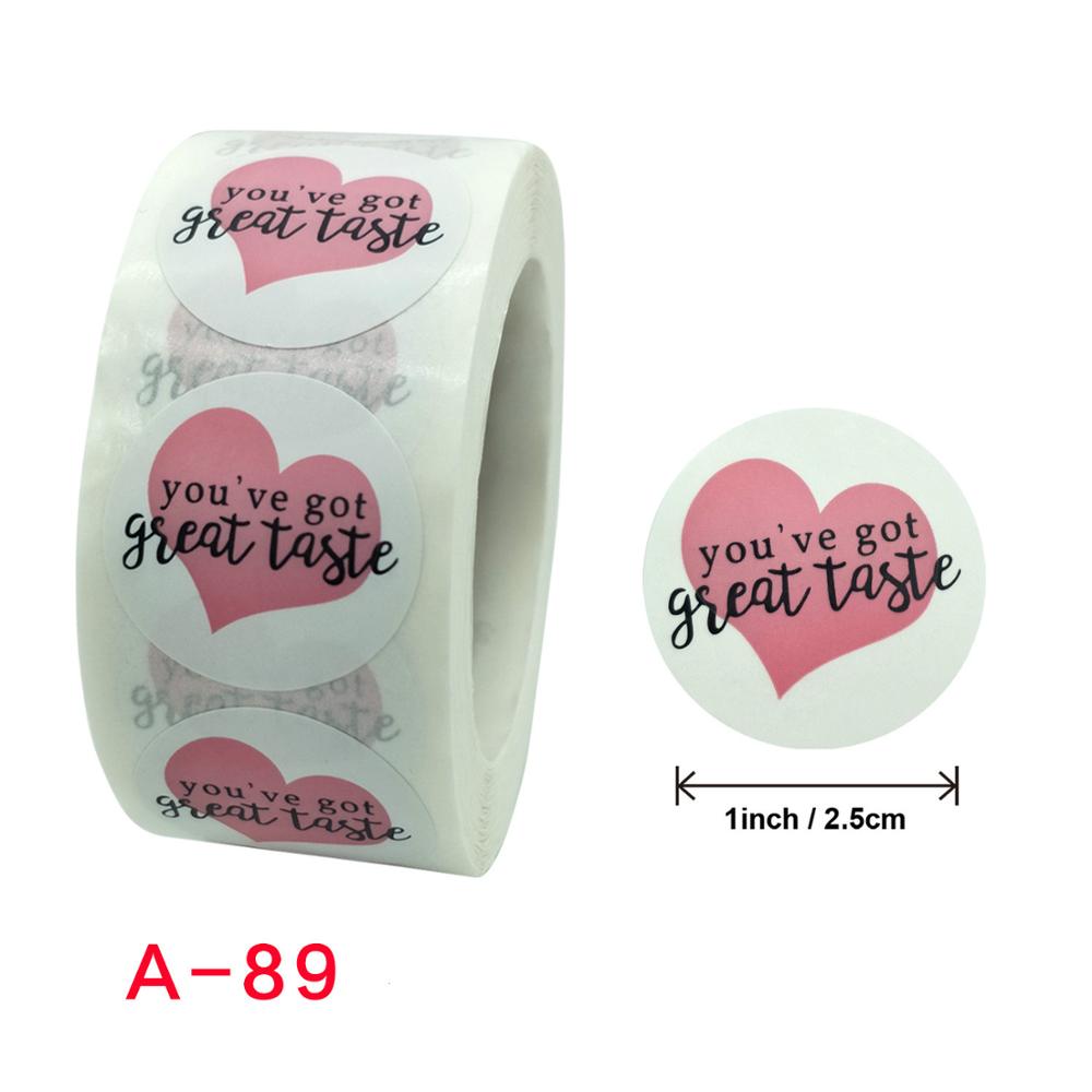 Je hebt een geweldige smaak stickers happy mail label sticker bedankt voor je bestelling sticker voor kleine bedrijven verpakkingszegel tag: Een -89