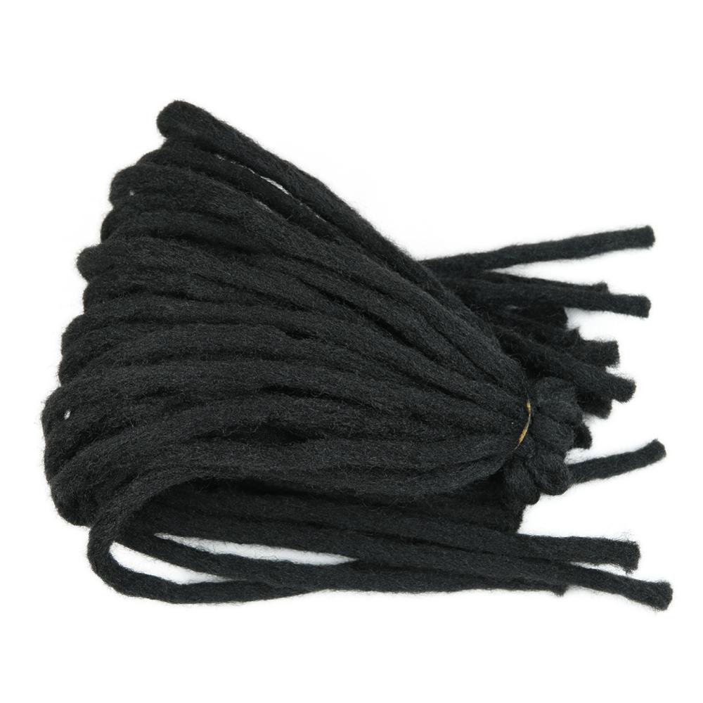 FAVE Synthetische Faser Dreadlocks Natürliche Schwarz Haar Erweiterungen Für afro Frauen/Männer 18 Zoll Häkeln Twist Flechten Haar Stück: 6 StÃÂ¼ck/Los