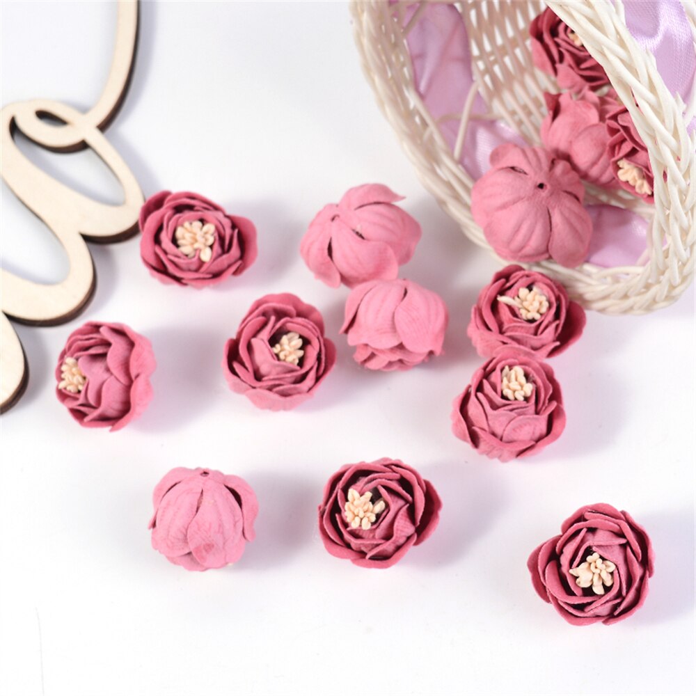 10Pcs Kunstmatige Milieuvriendelijke Bloem Microfiber Bloemen Hoofd Home Decor Wedding Garland Decoraties Diy Haar Corsage Accessoires: 08A HF6607