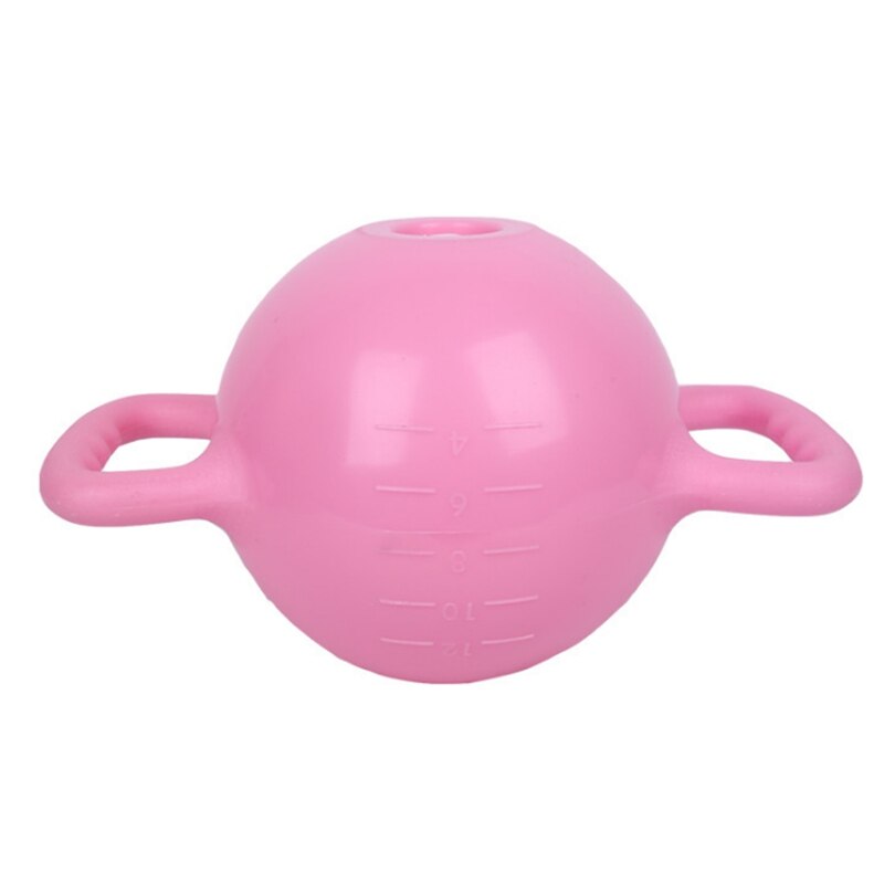 Yoga Fitness bouilloire cloche réglable eau Kettlebell haltère Double poignées Pilates corps mise en forme équipement: Rose