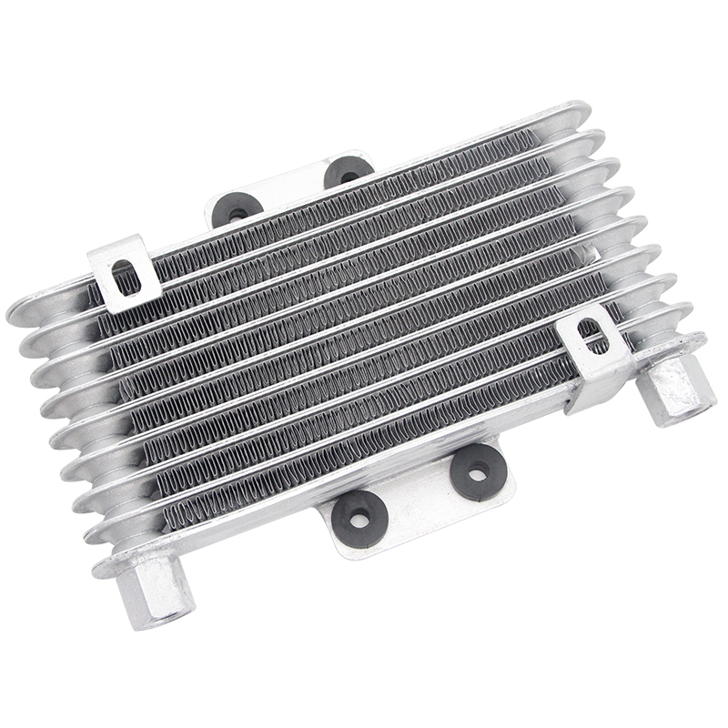 Radiador enfriador de aceite para motocicleta, motor de refrigeración de aluminio de 125ml para moto de cross ATV 125CC-250CC, adaptador enfriador de aceite para motocicleta